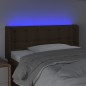 vidaXL Cabecero con LED de tela marrón oscuro 93x16x78/88 cm vidaXL Cabecero con LED de tela marrón oscuro 93x16x78/88 cm