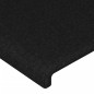 vidaXL Cabecero con LED de tela negro 203x16x118/128 cm vidaXL Cabecero con LED de tela negro 203x16x118/128 cm