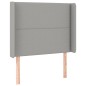 vidaXL Cabecero con LED de tela gris claro 83x16x118/128 cm vidaXL Cabecero con LED de tela gris claro 83x16x118/128 cm