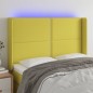 vidaXL Cabecero con LED de tela verde 147x16x118/128 cm vidaXL Cabecero con LED de tela verde 147x16x118/128 cm