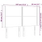 vidaXL Cabecero con LED de tela color crema 147x16x118/128 cm vidaXL Cabecero con LED de tela color crema 147x16x118/128 cm