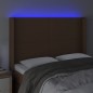 vidaXL Cabecero con LED cuero sintético marrón 147x16x118/128 cm vidaXL Cabecero con LED cuero sintético marrón 147x16x118/128 cm