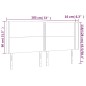 vidaXL Cabecero con LED de terciopelo negro 183x16x118/128 cm vidaXL Cabecero con LED de terciopelo negro 183x16x118/128 cm
