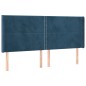 vidaXL Cabecero con LED de terciopelo azul oscuro 183x16x118/128 cm vidaXL Cabecero con LED de terciopelo azul oscuro 183x16x118/128 cm