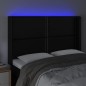 vidaXL Cabecero con LED cuero sintético negro 147x16x118/128 cm vidaXL Cabecero con LED cuero sintético negro 147x16x118/128 cm