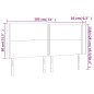 vidaXL Cabecero con LED de tela gris taupe 183x16x118/128 cm vidaXL Cabecero con LED de tela gris taupe 183x16x118/128 cm