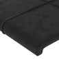 vidaXL Cabecero con LED de terciopelo negro 103x16x118/128 cm vidaXL Cabecero con LED de terciopelo negro 103x16x118/128 cm