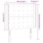 vidaXL Cabecero con LED cuero sintético gris 103x16x118/128cm vidaXL Cabecero con LED cuero sintético gris 103x16x118/128cm