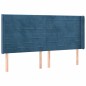 vidaXL Cabecero con LED de terciopelo azul oscuro 203x16x118/128 cm vidaXL Cabecero con LED de terciopelo azul oscuro 203x16x118/128 cm