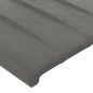 vidaXL Cabecero con LED de terciopelo gris claro 83x16x118/128 cm vidaXL Cabecero con LED de terciopelo gris claro 83x16x118/128 cm