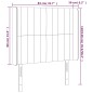 vidaXL Cabecero con LED de terciopelo gris claro 83x16x118/128 cm vidaXL Cabecero con LED de terciopelo gris claro 83x16x118/128 cm