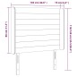 vidaXL Cabecero con LED de terciopelo gris claro 103x16x118/128 cm vidaXL Cabecero con LED de terciopelo gris claro 103x16x118/128 cm