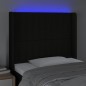 vidaXL Cabecero con LED de tela negro 93x16x118/128 cm vidaXL Cabecero con LED de tela negro 93x16x118/128 cm