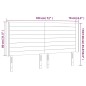vidaXL Cabecero con LED de terciopelo rosa 183x16x118/128 cm vidaXL Cabecero con LED de terciopelo rosa 183x16x118/128 cm