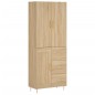 vidaXL Aparador alto madera contrachapada color roble 69,5x34x180 cm vidaXL Aparador alto madera contrachapada color roble 69,5x34x180 cm
