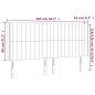 vidaXL Cabecero con LED de tela gris oscuro 163x16x118/128 cm vidaXL Cabecero con LED de tela gris oscuro 163x16x118/128 cm
