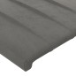 vidaXL Cabecero con LED de terciopelo gris claro 103x16x118/128 cm vidaXL Cabecero con LED de terciopelo gris claro 103x16x118/128 cm