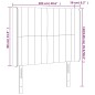 vidaXL Cabecero con LED de terciopelo gris claro 103x16x118/128 cm vidaXL Cabecero con LED de terciopelo gris claro 103x16x118/128 cm