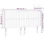 vidaXL Cabecero con LED de tela gris claro 183x16x118/128 cm