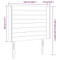 vidaXL Cabecero con LED de terciopelo negro 103x16x118/128 cm vidaXL Cabecero con LED de terciopelo negro 103x16x118/128 cm