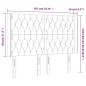 vidaXL Cabecero con LED de tela gris claro 147x16x118/128 cm vidaXL Cabecero con LED de tela gris claro 147x16x118/128 cm