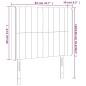 vidaXL Cabecero con LED de tela gris taupe 83x16x118/128 cm vidaXL Cabecero con LED de tela gris taupe 83x16x118/128 cm