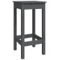 vidaXL Set de bar 7 piezas madera maciza de pino gris