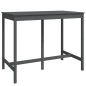 vidaXL Set de bar 7 piezas madera maciza de pino gris