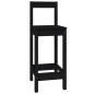 vidaXL Set de bar 7 piezas madera maciza de pino negro vidaXL Set de bar 7 piezas madera maciza de pino negro