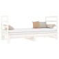 vidaXL Sofá cama extraíble madera maciza de pino blanco 2x(90x190) cm vidaXL Sofá cama extraíble madera maciza de pino blanco 2x(90x190) cm