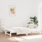 vidaXL Sofá cama extraíble madera maciza de pino blanco 2x(90x190) cm vidaXL Sofá cama extraíble madera maciza de pino blanco 2x(90x190) cm