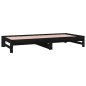 vidaXL Sofá cama extraíble madera maciza de pino negro 2x(90x190) cm vidaXL Sofá cama extraíble madera maciza de pino negro 2x(90x190) cm