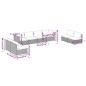 vidaXL Set muebles de jardín 8 piezas y cojines ratán sintético marrón vidaXL Set muebles de jardín 8 piezas y cojines ratán sintético marrón