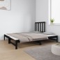 vidaXL Sofá cama extraíble madera maciza de pino negro 2x(90x190) cm vidaXL Sofá cama extraíble madera maciza de pino negro 2x(90x190) cm