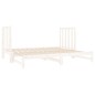 vidaXL Sofá cama extraíble madera maciza de pino blanco 2x(90x190) cm vidaXL Sofá cama extraíble madera maciza de pino blanco 2x(90x190) cm