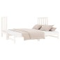 vidaXL Sofá cama extraíble madera maciza de pino blanco 2x(90x190) cm vidaXL Sofá cama extraíble madera maciza de pino blanco 2x(90x190) cm