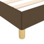 vidaXL Estructura de cama con cabecero de tela marrón oscuro 80x200 cm vidaXL Estructura de cama con cabecero de tela marrón oscuro 80x200 cm