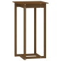 vidaXL Set de bar 3 piezas madera maciza de pino marrón miel