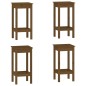 vidaXL Set de bar 5 piezas madera maciza de pino marrón miel vidaXL Set de bar 5 piezas madera maciza de pino marrón miel