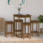vidaXL Set de bar 5 piezas madera maciza de pino marrón miel vidaXL Set de bar 5 piezas madera maciza de pino marrón miel