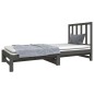 vidaXL Sofá cama extraíble madera maciza de pino gris 2x(90x190) cm vidaXL Sofá cama extraíble madera maciza de pino gris 2x(90x190) cm