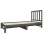 vidaXL Sofá cama extraíble madera maciza de pino gris 2x(90x190) cm vidaXL Sofá cama extraíble madera maciza de pino gris 2x(90x190) cm