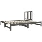 vidaXL Sofá cama extraíble madera maciza de pino gris 2x(90x190) cm vidaXL Sofá cama extraíble madera maciza de pino gris 2x(90x190) cm