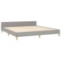 vidaXL Estructura de cama con cabecero tela gris claro 160x200 cm vidaXL Estructura de cama con cabecero tela gris claro 160x200 cm