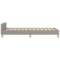 vidaXL Estructura de cama con cabecero de tela gris claro 80x200 cm vidaXL Estructura de cama con cabecero de tela gris claro 80x200 cm