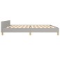 vidaXL Estructura de cama con cabecero de tela gris claro 200x200 cm vidaXL Estructura de cama con cabecero de tela gris claro 200x200 cm