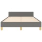 vidaXL Estructura de cama con cabecero de tela gris oscuro 120x200 cm vidaXL Estructura de cama con cabecero de tela gris oscuro 120x200 cm