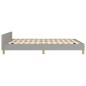 vidaXL Estructura de cama con cabecero de tela gris claro 140x190 cm vidaXL Estructura de cama con cabecero de tela gris claro 140x190 cm