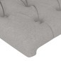 vidaXL Estructura de cama con cabecero de tela gris claro 100x200 cm vidaXL Estructura de cama con cabecero de tela gris claro 100x200 cm