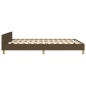 vidaXL Estructura de cama con cabecero de tela marrón 140x200 cm vidaXL Estructura de cama con cabecero de tela marrón 140x200 cm